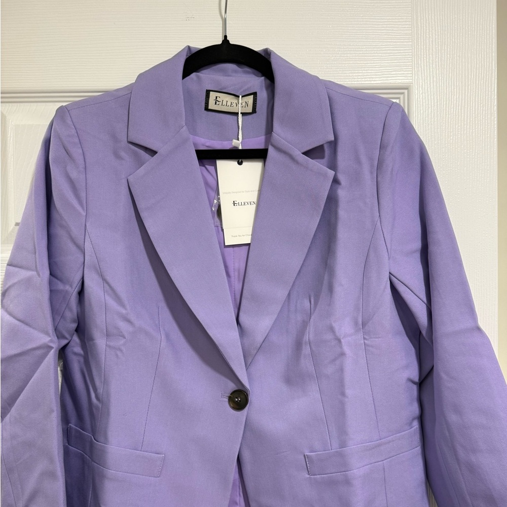 Brand new Purple single breast button blazer